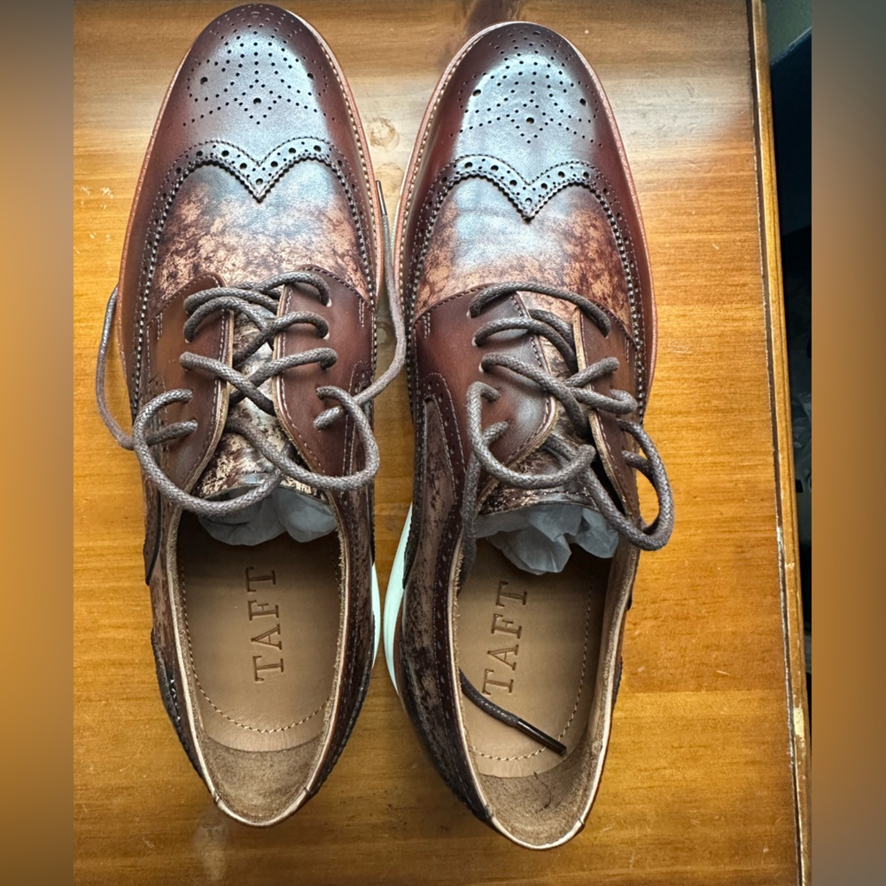 Taft Dark Brown Leather Oxfords- Model 103 Espresso